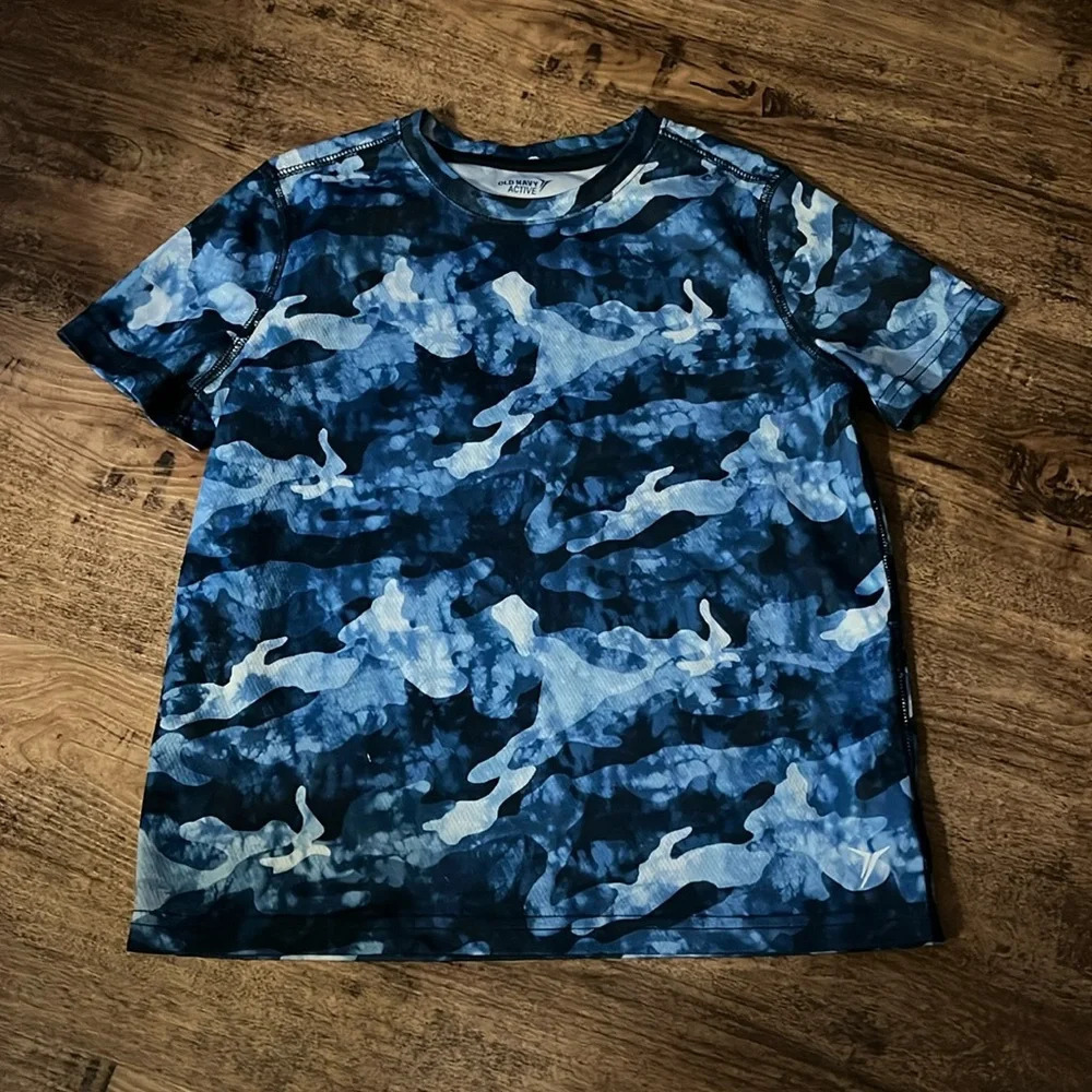 Active tee blue camo